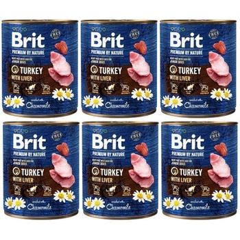 Brit Premium by Nature Chicken with Hearts 6 x 800 g