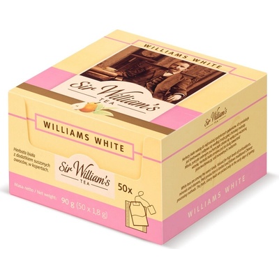 Sir William's Biela čaj s hruškou 90 g 50 vrecúšok