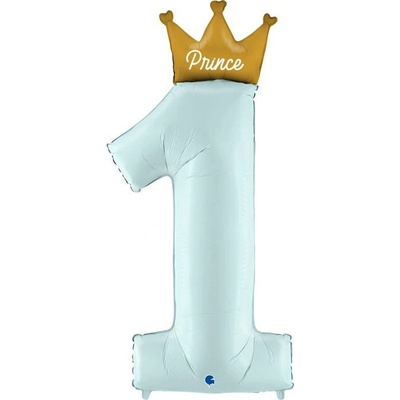 GRABO fóliový balónek Číslice 1 princ 46 117 cm