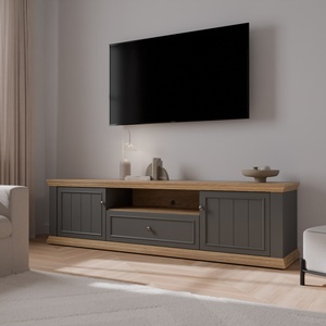 Forte Tv шкаф thirteen, 200 см, сиво (pntt131-q243)