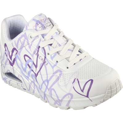 Skechers Uno Spread The Love 2024 white/multi purple Biela