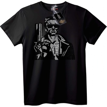 NOONEBRAND Тениска Terminator T-800 калиграм - 3XL, White