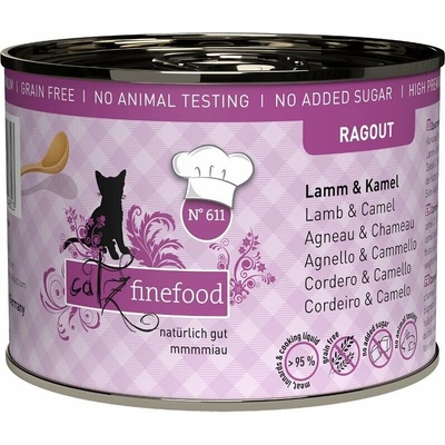 Catz finefood Ragout No.611 s jehněčím a velbloudím masem 190 g