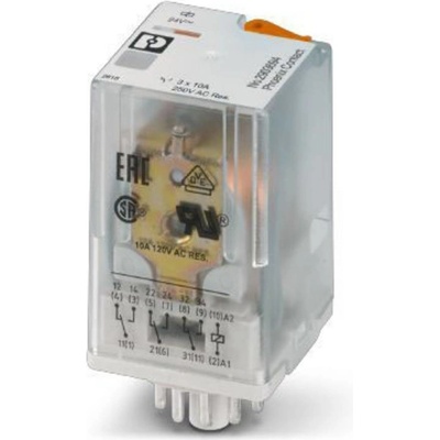 Phoenix Contact REL-OR3/L- 24AC/3X21, 2903694 relé, 250 V/DC, 10 A, 10 ks