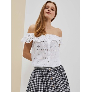 Moodo Бял дамски топ Moodo Moodo | Byal | ЖЕНИ | XS - zoot - 64,35 лв