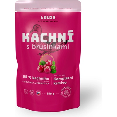 Louie Kachní s brusinkami 150 g