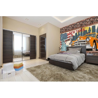 DIMEX ART Самозалепваща се флизелинова фототапета винтидж от ню йорк 375 x 250 см