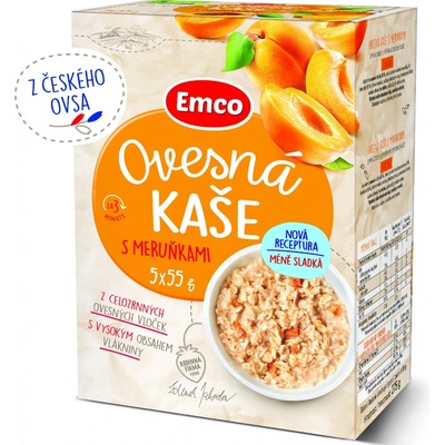Emco Ovesná kaše s meruňkami 5 x 55 g – Zboží Dáma