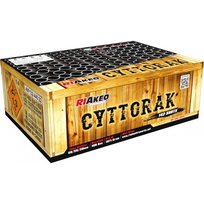 Ohňostrojový kompakt Cyttorak 142 ran 20 25 30 mm