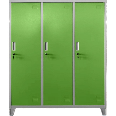 Carmen Метален шкаф Carmen CR-1604-3 JZ - сив / зелен (3580175_5)