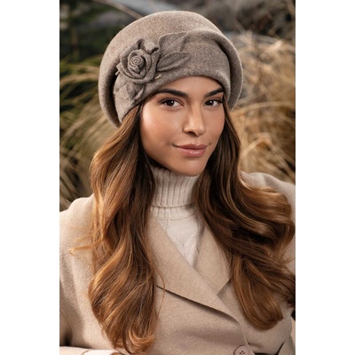 Krumlovanka dámská čepice W-0838/690 hnědá