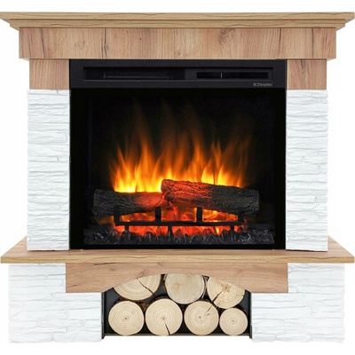 Dimplex Elektrický krb volně stojící s funkcí topení 1400 W hnědý