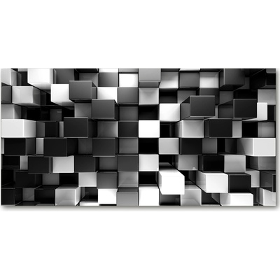Moderný sklenený obraz z fotografie abstrakcie kocky 100x50 cm