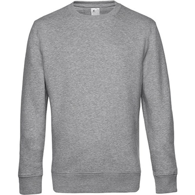 B&C Unisex mikina WU01K Heather Grey