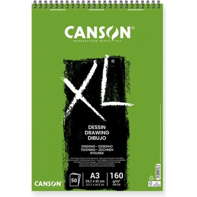 Canson XL Dessin A3, 160g, 50 listů, kroužek