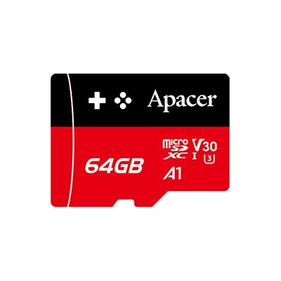 Apacer pamäťová Gaming card V30 A1 64GB micro SDXC AP64GMCSX10U7-RAGC