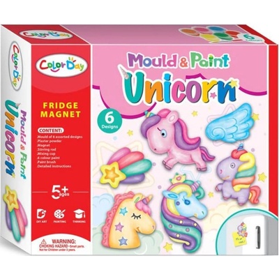 Color Day Творчески комплект Color Day - Направи си сам магнити с еднорог (K8544)