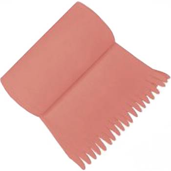 Image 1 of ОДЕЯЛО ПОЛАР С РЕСНИ 100х150см ПЕПЕЛ ОТ РОЗА---