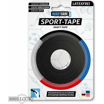 BuddyCare BUDDYCARE®MED Sports Tape. 3,8 cm x 10 m černá