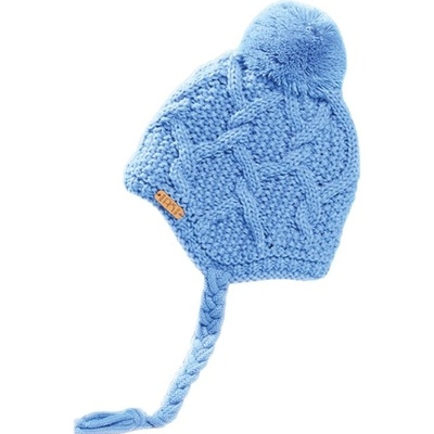 dětská celopodšitá pletená čepice Pletex H114 Středně modrá