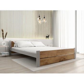 Textilomanie Ikaros Double dub artisan / sivá bez roštu bez matraca