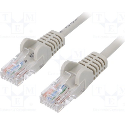 Goobay 68611 Patch, U/UTP 5e licna CCA PVC, 0,25m, šedý