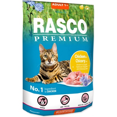Rasco Premium Cat Kibbles Adult Chicken Chicori Root 0,4 kg