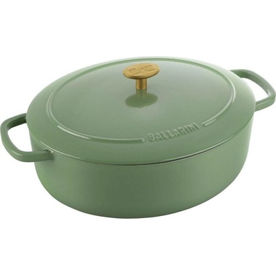Litinový hrnec s poklicí BELLAMONTE 29 cm, 4,5 l, zelená - BALLARINI