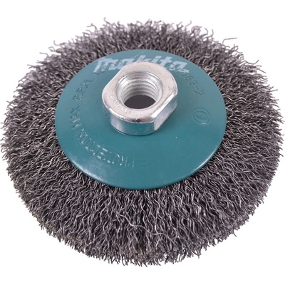 Makita D-39827 miskovitý kartáč z ocelového drátu,vlnitý drát 0,3mm,100mm