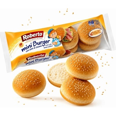 Mini Burgery Roberto mini žemle sezamové 8 ks 200 g