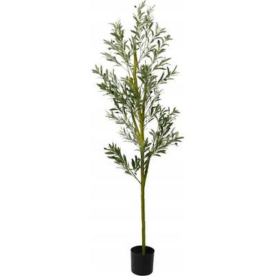 UMĚLÝ OLIVOVNÍK 800 LISTŮ 200CM ZELENÝ