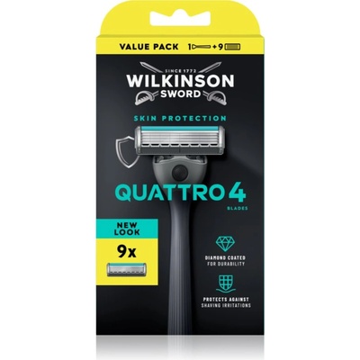 Wilkinson Sword Quattro самобръсначка Резервни остриета 8 СК