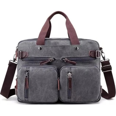 Canvasio Pánská plátěná taška crossbody Savior Šedá 18L