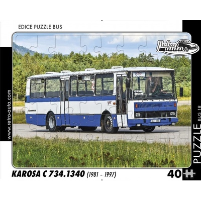 RETRO-AUTA BUS č 18 Karosa C 734 1340 1981 1997 40 dílků