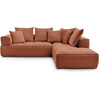 Bobochic Теракотен шенилов ъглов диван (десен ъгъл/L форма) Whesley - Bobochic Paris (105572)