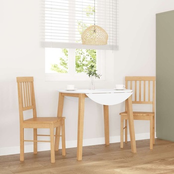 vidaXL трапезни столове 2 бр. масивна дървесина гума (4102428)