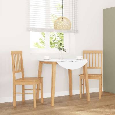 vidaXL трапезни столове 2 бр. масивна дървесина гума (4102428)