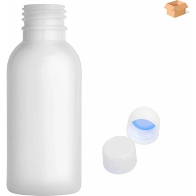Tera plastová lahvička bílá s bílým uzávěrem 100 ml 400 ks