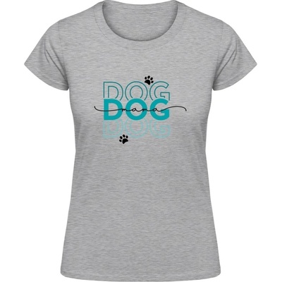 Akciové Dámske Tričko Soft Style Gildan Diazjn DOG DOG DOG mama Flakatá sivá