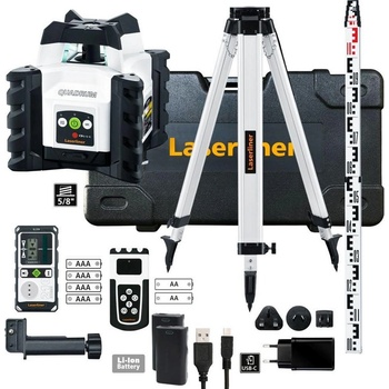 Laserliner Ротационен зелен лазерен нивелир със статив, приемник Laserliner Quadrum Compact G210 S Set, 053.610A - 165 cm (053.610A)