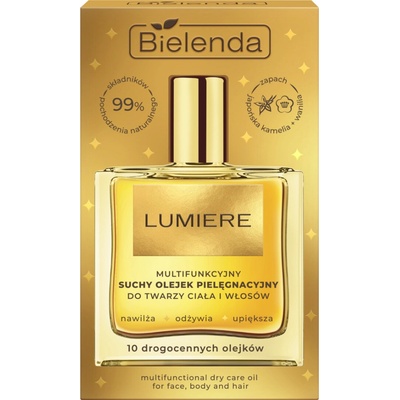 BIELENDA LUMIERE Multifunkční suchý olej na obličej, tělo a vlasy, 50