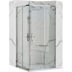 Rea Душ кабина Rea Punto квадратна с плъзгащи се врати 90x90 хром (5902557350797)