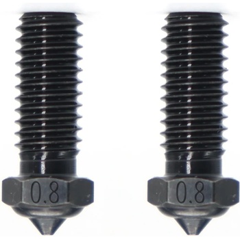 QIDI Tech Дюза от закалена стомана за X-Smart 3/X-Plus 3/X-Max 3/Q1-Pro, комплект от 2 - 0, 8 mm (728683350020)