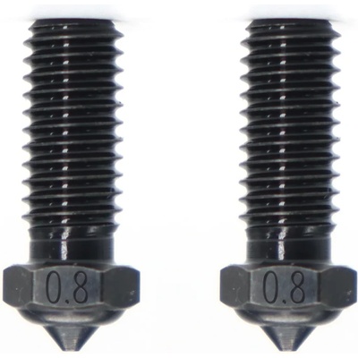 QIDI Tech Дюза от закалена стомана за X-Smart 3/X-Plus 3/X-Max 3/Q1-Pro, комплект от 2 - 0, 8 mm (728683350020)