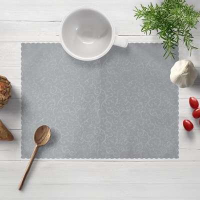 Biante Teflónové prestieranie TF-086 Ornamenty na sivom 35x45 cm