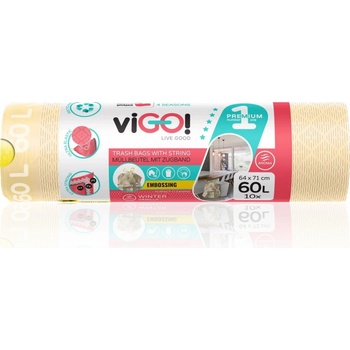 Vigo pytle zatahovací LDPE 60 l 30µm 10ks s vůní vanilky