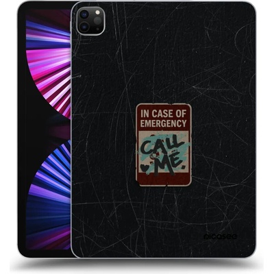 Picasee silikónový čierny obal pre Apple iPad Pro 11" 2021 3.gen EMERGENCY