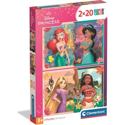 Clementoni Disney Princezné 2x20 dielov