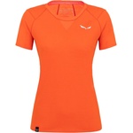 Salewa Дамска тениска Salewa Agner Merino T-Shirt Womens - Red Orange