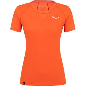 Salewa Дамска тениска Salewa Agner Merino T-Shirt Womens - Red Orange